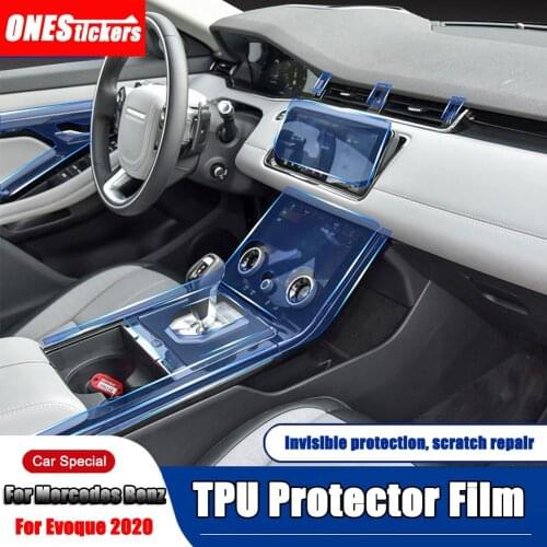 Car Steering Wheel Center Console Film Central Navigation Screen TPU Protector Film for Land Rover Range Rover Evoque L551 2020