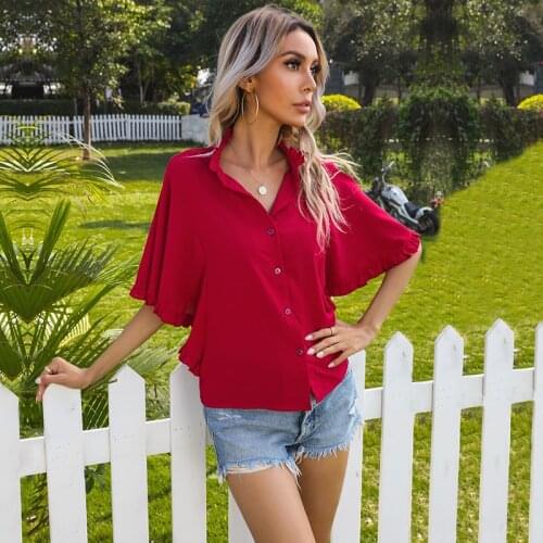 Zioksy Women's Ruffle Shirts