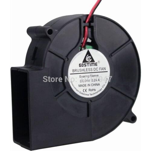 20 Pieces lot Gdstime DC Turbo Centrifugal Fan Blower 24V 2Pin 9cm 9733 97mm x 33mm