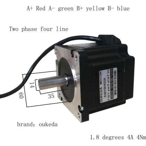 86 stepper motor/engraving machine accessories/stepper motor 86BYGH450A