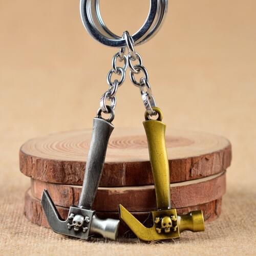 Claw hammer keychain key ring retro key chain key holder creative portachiavi chaveiro llaveros hombre