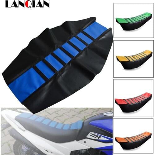Motorcycle Seat Cover dirtbike Rubber Striped Soft seat cover For Yamaha YZ WR TTR XT DT 80 85 125 230 250 426 450 600 F FX X