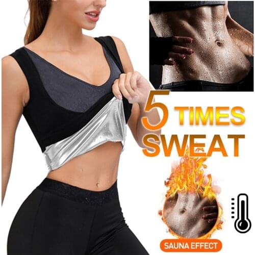 Women Waist Trainer Body Shaper Sauna Sweat Vest Slimming Sheath Fitness Workout Corset Tank Top Shapewear Thermal Hot Girdle
