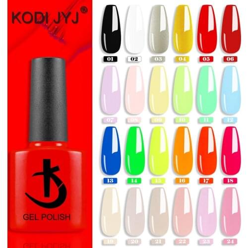 KODI Latest 7.5ml Gel Nail Polish Manicure Semi-permanent Varnish Hot Sale Nude Colors UV LED Permanent Enamel Neon Gellac Paint