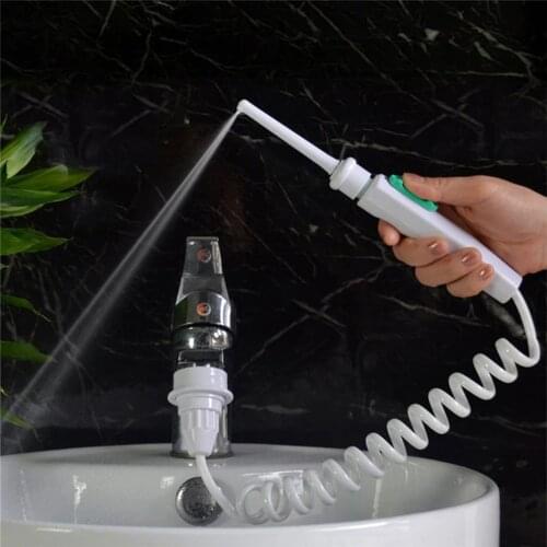 Water Dental Flosser Faucet Oral Irrigator Water Jet Floss Dental Irrigator Dental Pick Oral Irrigation Teeth Tools