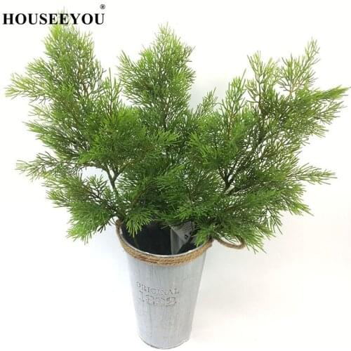Artificial Green Cypress Tree Leaf Pine Needle Branch Christmas Wedding Home Office Hotel Decoration