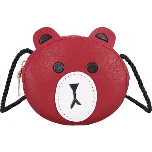 Korean Cartoon Childrens Bag 11cm * 11cm * 4cm New Girls Shoulder Messenger Bag Toddler baby decoration animal coin purse bag