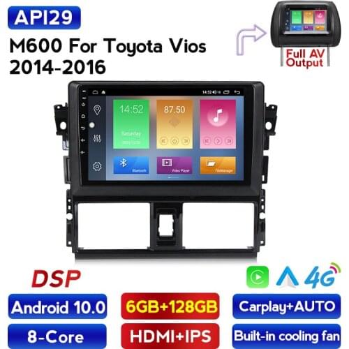 MEKEDE 4G LTE Android Car GPS Navigation for Toyota Vios 2014 2015 2016 support DSP WIFI steering wheel obd Auto radio
