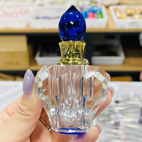 Natural Crystal Mini Bottle Portable Fashion Travel Cosmetics Container Home Decoration