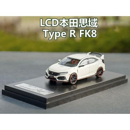 1:64 Scale HONDA CIVIC TYPE-R FK8 Simulation Car Model Metal Diecast Toys Alloy Vehicle for Collectible Gift Souvenir Display