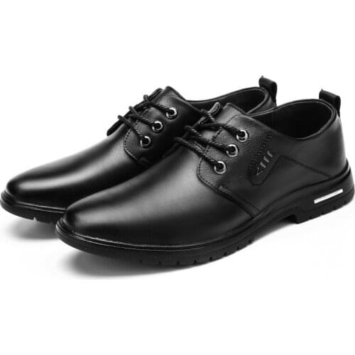 Pop Leather shoes spring and autumn new business dress shoes zapatos de hombre men casual natural leather loafers