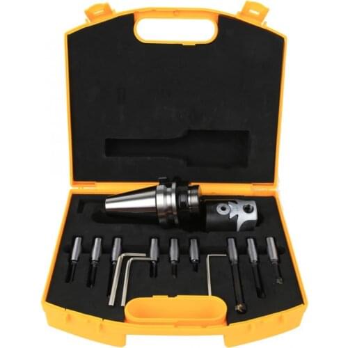 Boring Cutter Set 40 Carbon Steel CNC Milling Tool Kits with Storage Box BT40-F1-12-9 PCS