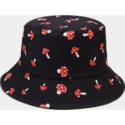 2020 Cotton vegetables chili print Bucket Hat Fisherman Hat outdoor travel hat Sun Cap Hats for Men and Women 304