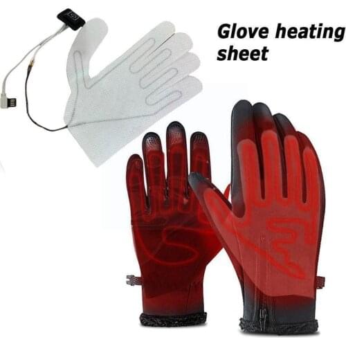 1PCS Glove Heating Pad Usb Heating Heater Portable Sheet Three-level Electric Washable Mitts Temperature Thermal Durable O3T3