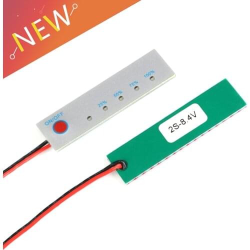Lithium battery power display board 2S 8.4V power indicator battery indicator board level 5 power display LCD Charge Discharge