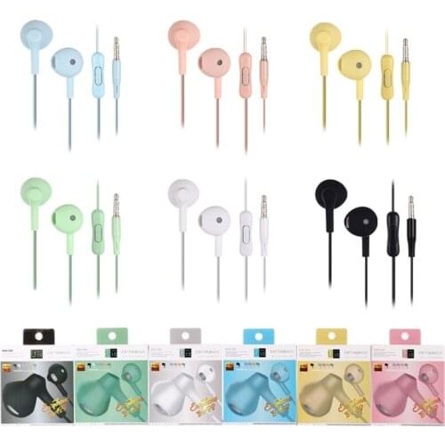 Portable Universal 3.5mm Wired Music Headsets Earbuds Gaming Earphones With Micphone Stereo Earphone For Xiaomi Huawei iPhone