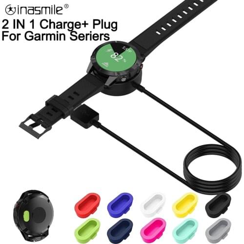 10pcs Dustproof Plug Cover Case cap Charging Cable for Garmin Vivoactive 3 charger 4 935 945 245 Fenix 5 S X Plus 6 USB Dock