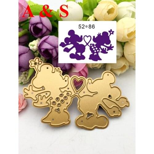 Q63Metal cutting dies love cartoon mouse for Scrapbook album invitation PAPER CRAFT home decoration embossing stencils cut dies