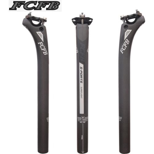 FCFB FW back 20mm gray black seatpost Double nail seatpost carbon 3k seat post road bike mountain bike parts cycling parts