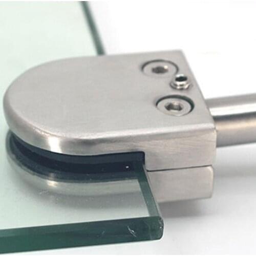 Stainless Steel glass Clip Glass Partition Support Foot Screen Layer Fixed Clip Railing Handrail Fish Mouth Clip Hardware