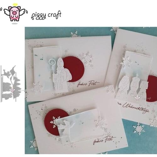 Piggy Craft metal cutting dies cut die mold Praying skating girl slope Scrapbook paper craft knife mould blade punch stencil