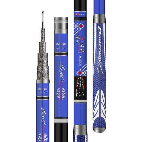 10H 8H 6H Super Hard Tilapia Fishing Rod Carbon Fiber Telescopic Wedkarstwo Olta Hand Pole 2.7M-6.3M Taiwan Fishing Sticks