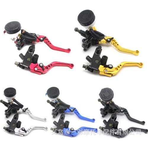 Universal 7/8" 22mm Motorcycle Clutch Brake Master Cylinder Reservoir Levers Kit Fluid Reservoir Set