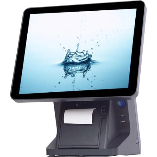 Built in thermal printer windows POS terminal 15 Inch Touch Screen Point Of Sale pos system for supermarket