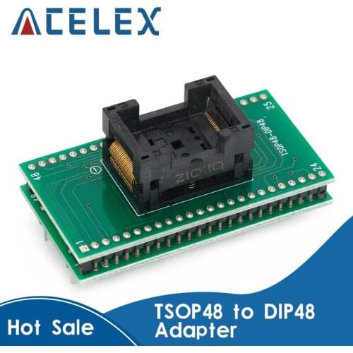 Top Quality TSOP48 to DIP48 adapter,TSOP48 test socket 0.5mm Pitch for RT809F RT809H & for XELTEK USB Programmer