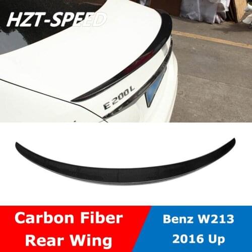 W213 AMG Style Carbon Fiber FRP Material Rear Lip Wing Spoiler For BENZ W213 E200 E260L Sedan Modify 2016 Up