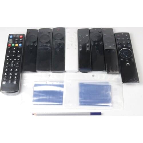 100Pcs/Set Anti-Dust Bag PVC Transparent Clear Shrink Film TV Remote Control Case Cover Air Condition Remote Control Protective