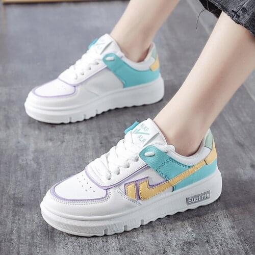 Women Sneakers 2021 White Casual Sports Running Shoes Woman Comfortable Breathable Flat Female Platform Sneakers Chaussure Femme
