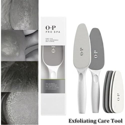 1 Set Double-sided Stone Rasp Heel File Hard Dead Skin Callus Remover Exfoliating Pedicure with 4pcs Replaceable Stone Foot Care