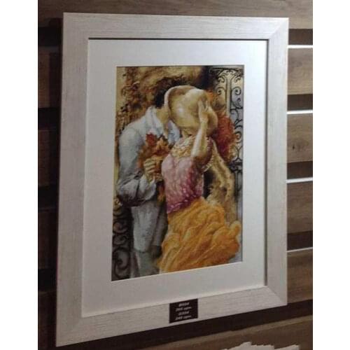 Top Quality Beautiful Lovely Counted Cross Stitch Kit Kiss Romantic Love Man and Woman Lady Girl with Hat luca luca-s