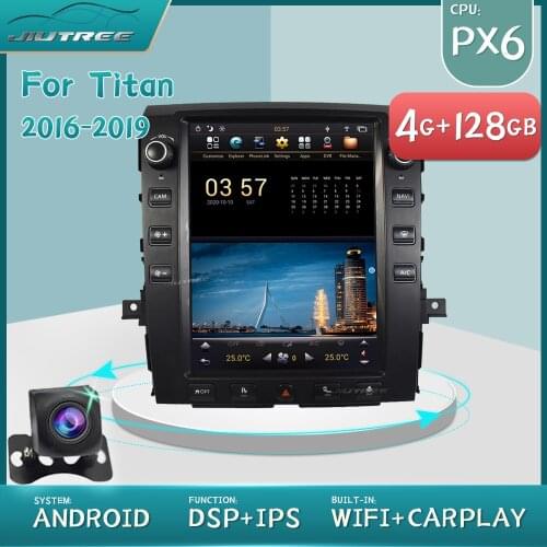 Android PX6 Car Audio Stereo For Nissan Titan 2016-2019 2din Touch Screen MP4 Car Multimedia Player AutoRadio navigation Camera