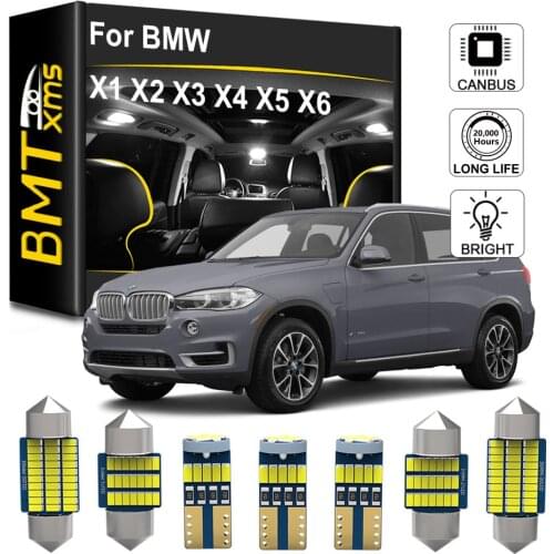BMTxms For BMW X1 E84 X3 E83 F25 X5 E53 E70 X6 E71 (00-15) Canbus Auto LED Interior Dome Map Trunk Light Kit Luxury Car Lighting