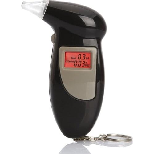 Digital Breath Alcohol Tester With Audible Alert Safe Driving With Key Chain Quick Response Alcohol Detector Breathalyzer