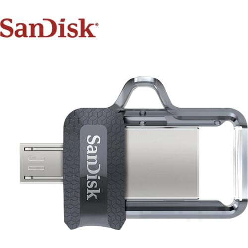 SanDisk Memory Stick USB 3.0 USB Flash Drive DUAL DRIVE OTG Micro USB Memory Stick 128GB Pen Drive U Disk Mini USB 32GB 64G