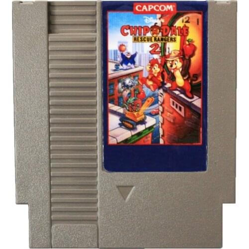 Best Sale: Chip n' Dale Rescue Rangers 2 72 Pins cartridge 8 Bit Game Card Free Shipping