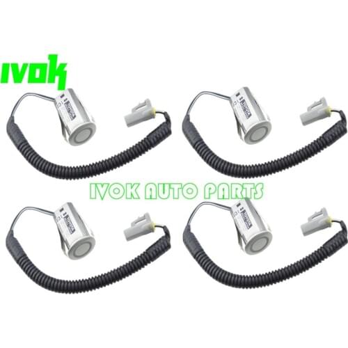 4 Pack Backup Radar Sensors For Toyota Estima Hybrid Previa Tarago 2003 2004 2005 2006 Silver Black 89341-28390 8934128390