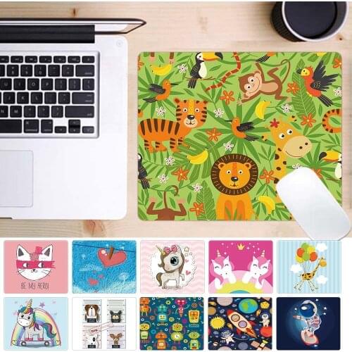 Pu Leather Waterproof Mouse Pad for Laptop Apple Huawei Hp Xiaomi Asus Non-slip Super Cute Pattern Table Mat Mouse Pads