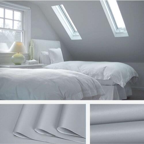 3/5/10M Matte White Wallpaper Self Adhesive Waterproof Background Living Room Bedroom Warm Wall Stickers Solid Color Wall Decor