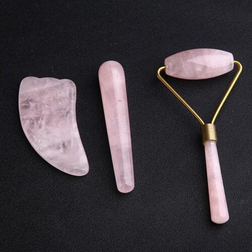 Natural crystal beauty massage stick point hole bar scrapping plate crystal stirrup stick face stir bar drawing bar