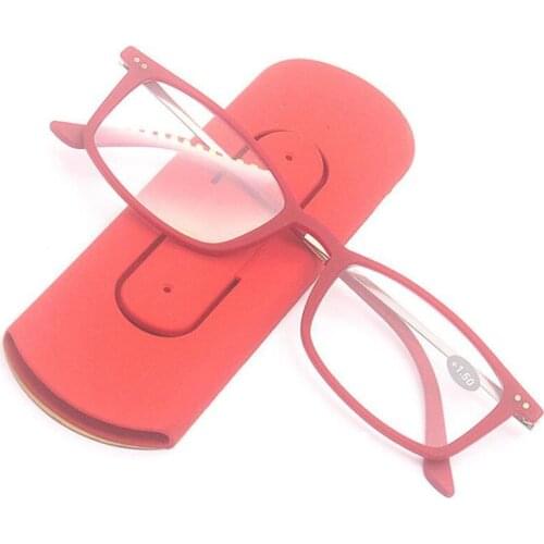 New 2021 TR90 Paper Reading Glasses for Wome Men Anti Blue Card Reader Glasses Magnifier (Send together with Silica Gel Box)