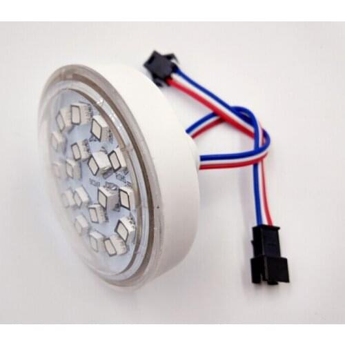 NEW design,60mm diameter amusement park led pixel light;18leds 5050 ;DC24V;4.32W;IP65;UCS2903 IC;addressable RGB full color