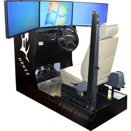 Vehicle Auto Driving School Training Equipment Standard Car Driving Simulator Machine With Factory Price And 3 Screens
