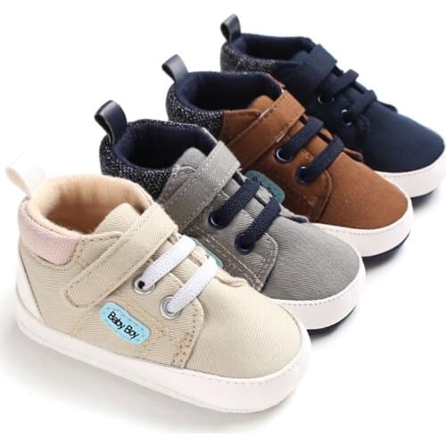 Toddler Boy Shoes Newborn Antiskid Casual Boy Shoes Baby Shoes Soft Sole Infant Baby First Walkers