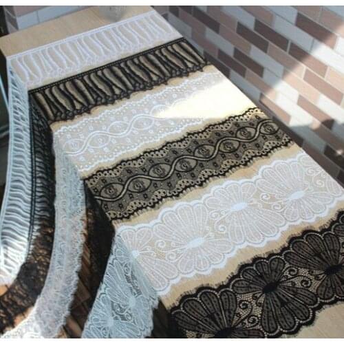 Mesh eyelash lace garment fabric DIY wedding dress neckline cuff stitching veil sewing material
