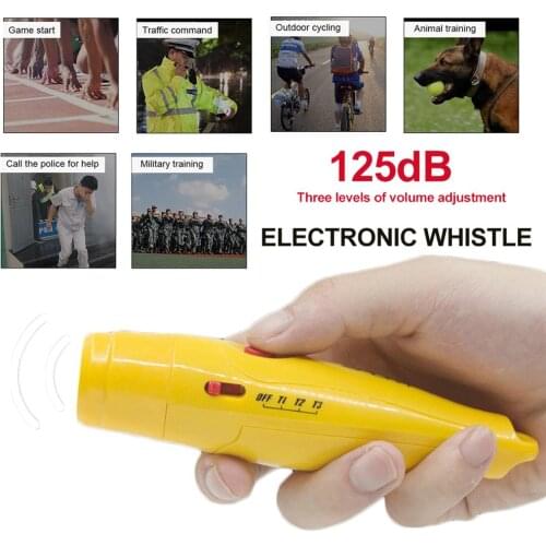Outdoor Training Survival Whistle Basketball Football Referee High Decibel 125db Electronic Whistle Three-Tone Special Whistle