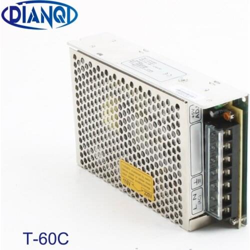 Triple output power supply 60w 5V 5A, 15V 2A, -15V 0.5A power suply T-60C ac dc converter good quality